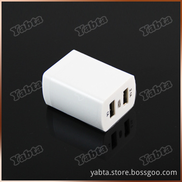 5V 2A Dual USB Universal Cell Phone Charger White